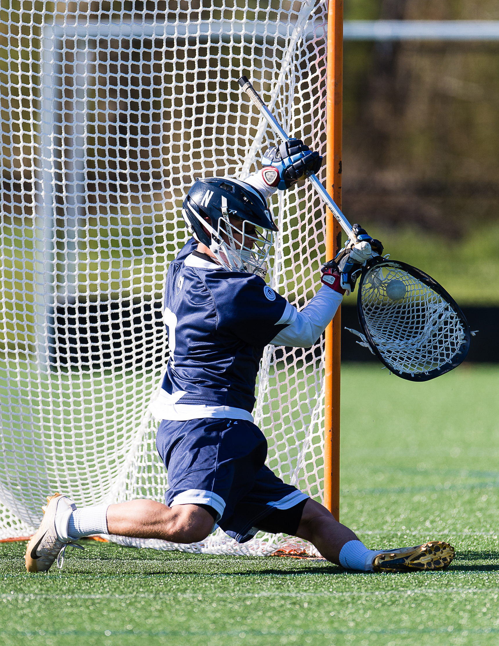 Boys Varsity Lacrosse: Roxbury Latin defeated Nobles 8-1 on April 20, 2016, at Noble &amp; Greenough in Dedham, Massachusetts